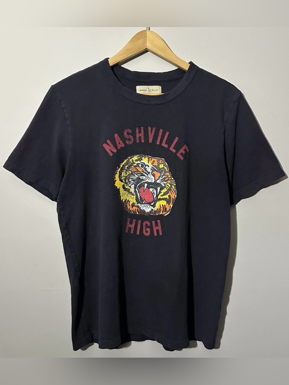 Imogene And Willie Nashville High Tiger Graphic T Shirt Mens Size Large